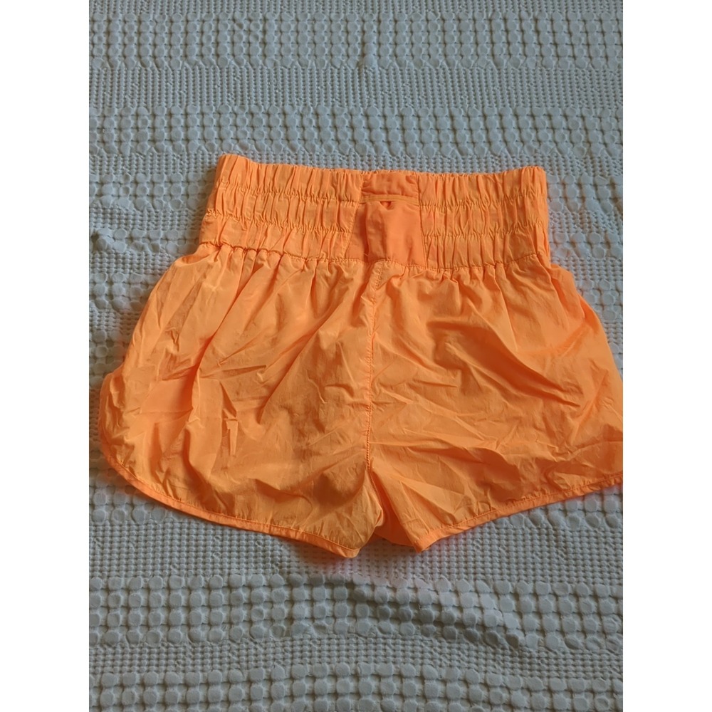 Free People Movement The Way Home Shorts High Waisted Orange Sz Large Lined - Picture 2 of 8